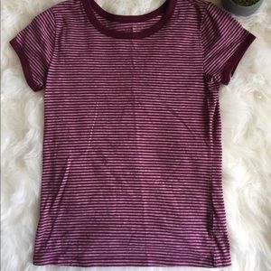 Arizona Striped Maroon Tee with Bold collar